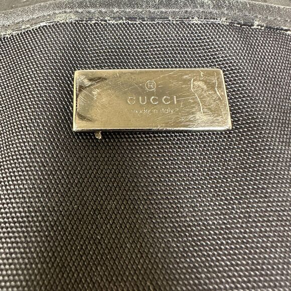 Gucci Guccissima Tote Bag Black Leather GG Pattern Shoulder Bag 161770 - Picture 2 of 10